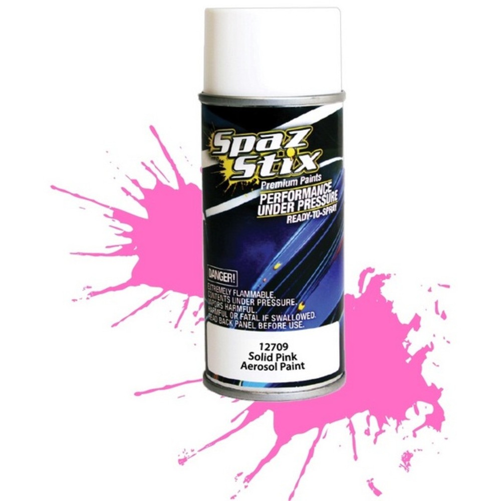Spaz Stix 12709 Solid Pink Aerosol Paint 3.5oz Can