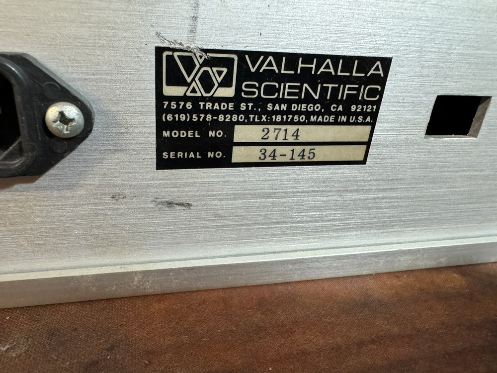 Valhalla Scientific 2714 Programmable Precision Resistance Calibrator Parts Rep