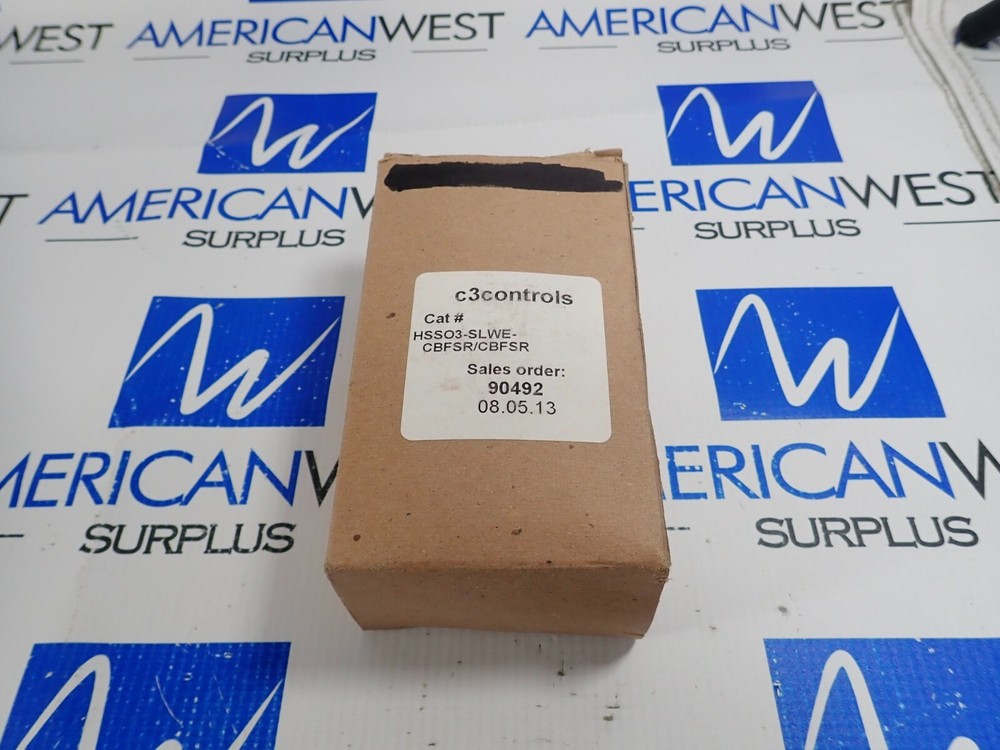 C3 CONTROLS HSSO3-SLWE-CBFSR/CBFSR 3 POSITION SELECTOR SWITCH *NEW*