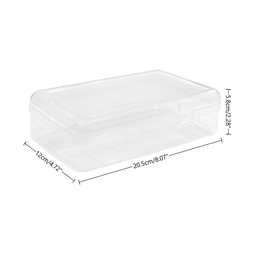 Large Capacity Clear Pencil Case, Plastic Pencil Boxes Stackable Design, Supp...