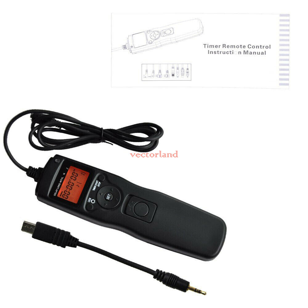 Timer Remote Control Shutter Release for Sony A58 A7 A7iii A3000 A6000 NEX-3N