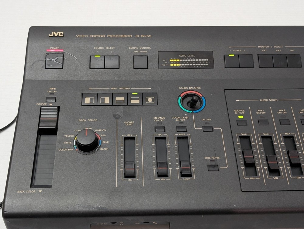 JVC JX-SV55 video editing Processor RCA Connectivity