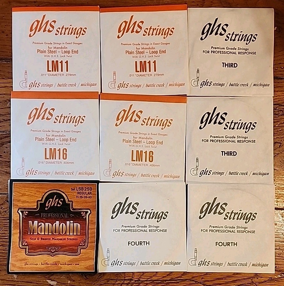 GHS LSB250 Silk and Bronze Mandolin Strings Regular 11-40