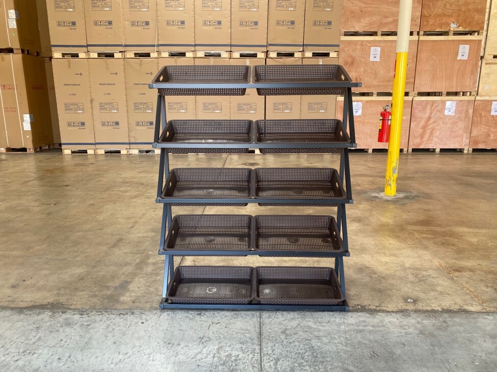 NEW Market Retail Display Rack Shelf Merchandiser Fruit Vegetable Snack Basket