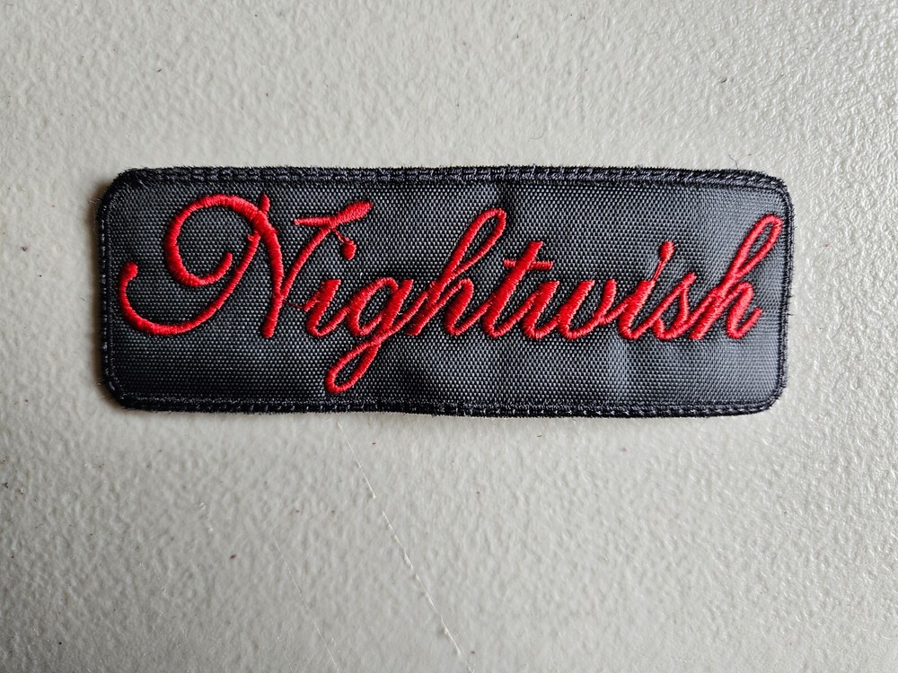 NIGHTWISH SEW ON RED EMBROIDERED PATCH