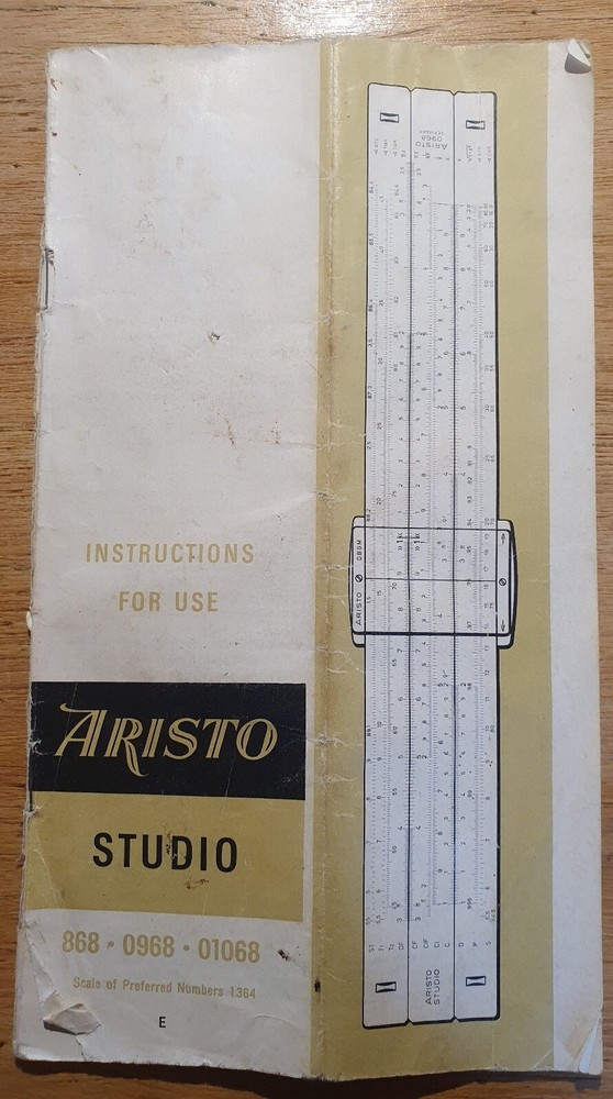 Aristo 0968 Studio slide rule calculator