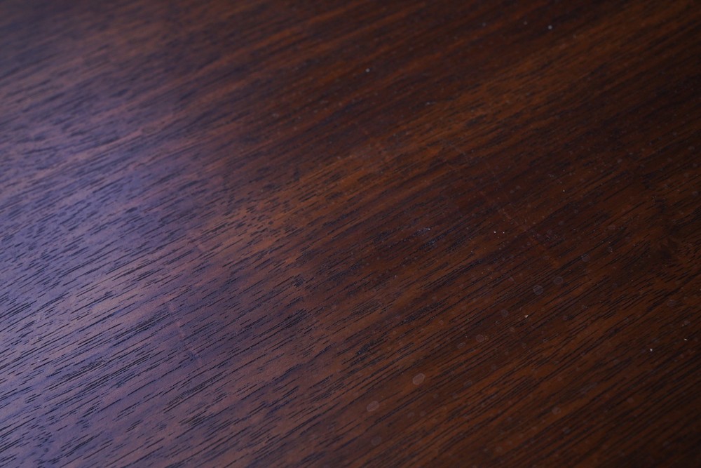 Mid Century Modern Walnut & Ash Nightstand End Table w/ Plastic Drawer Panel