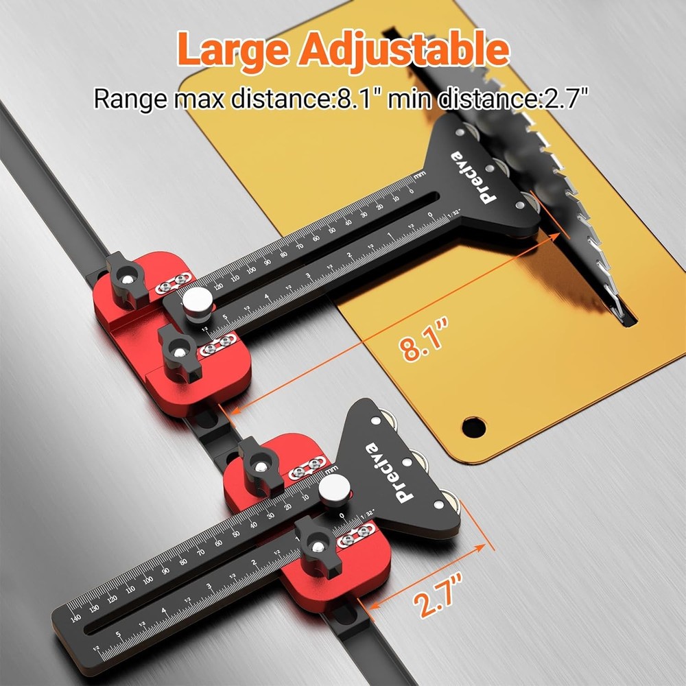Thin Rip Table Saw Jig - 3 Pulleys Thin Rip Jig for Making Repetitive