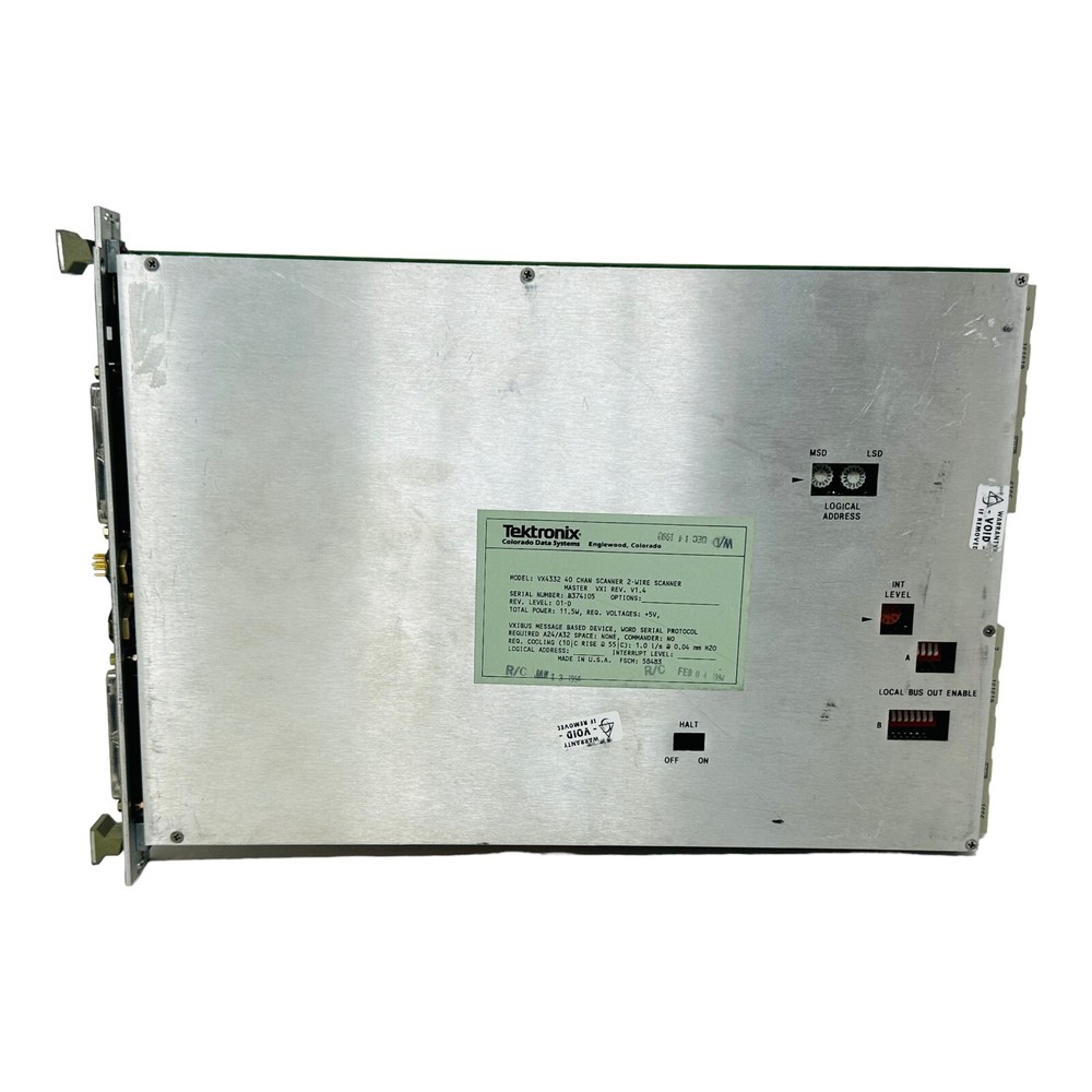 TEKTRONIX VX4332 40CH SCANNER 2-WIRE SCANNER MASTER VXI MODULE SN B374105