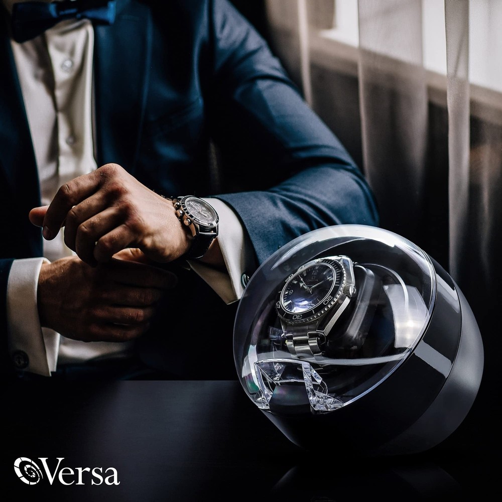 Watch Winder for Automatic Watches - Direct Drive Motor, Touch Button Setting...