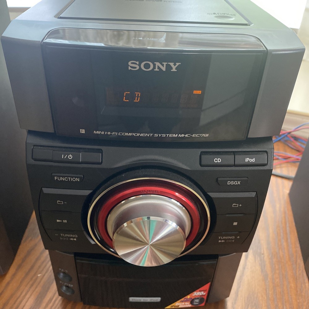 Sony HCD-EC79i CD & IPOD System w/ 2 Speakers SS-EC79 TESTED & WORKING