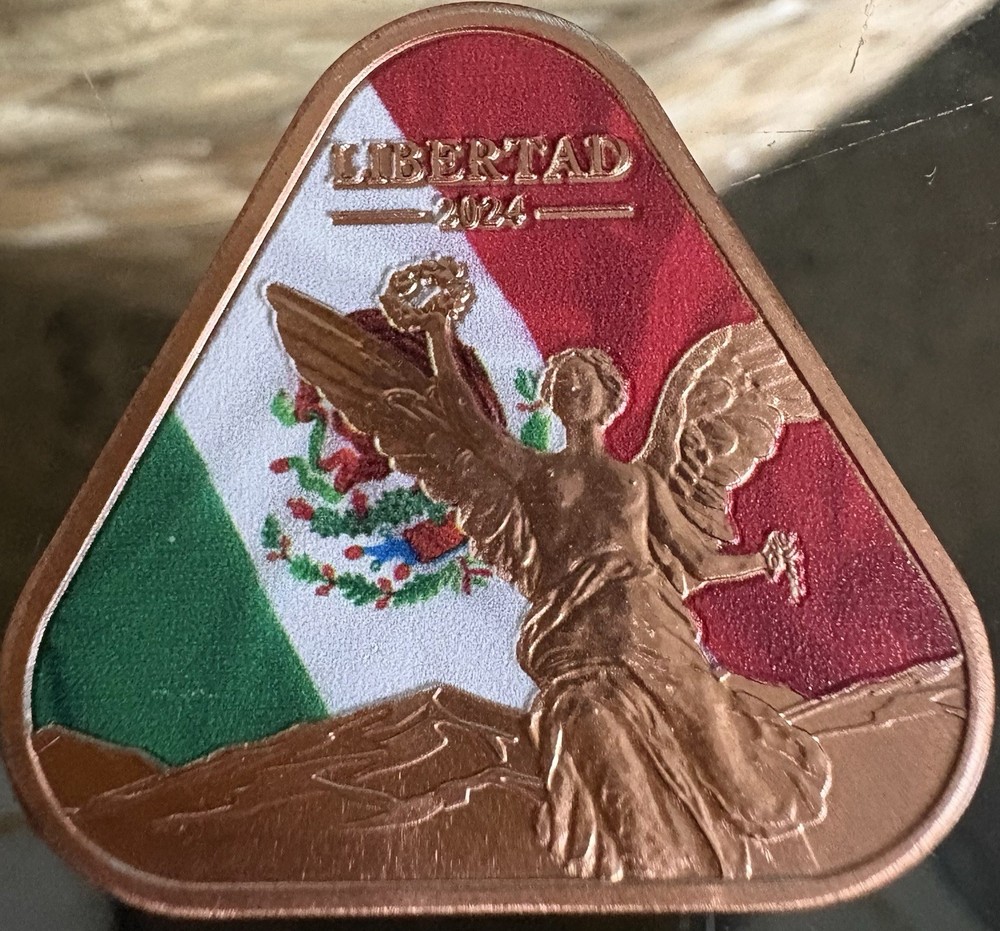 1oz Colorized copper - “Libertad”