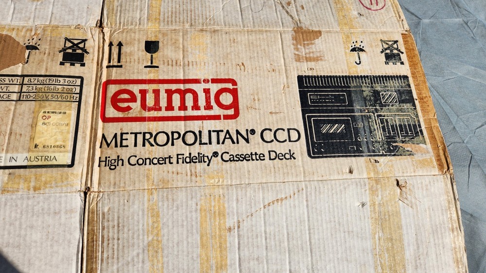BOX EUMIG Metropolitan CCD - Extremely RARE Cassette Deck- BOX ONLY