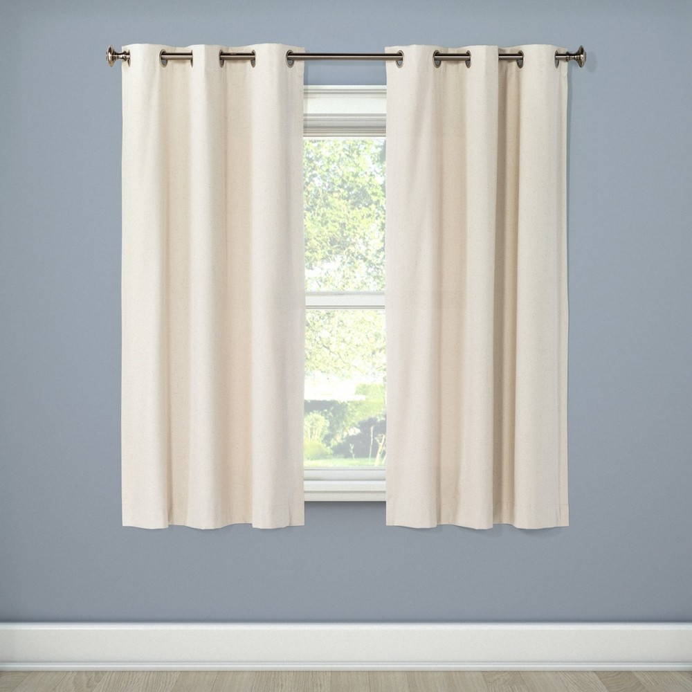 NEW Windsor Light Blocking Curtain Panel - Eclipse Beige Cream