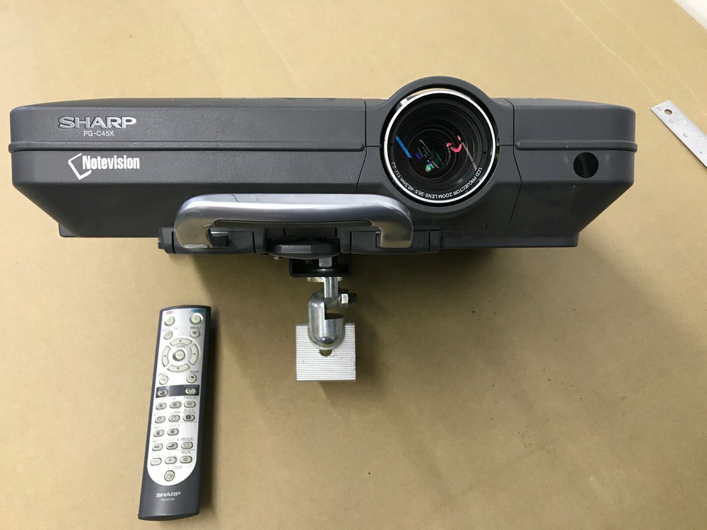 Sharp Notevision Projector PG-C45X with remote and ceiling mount