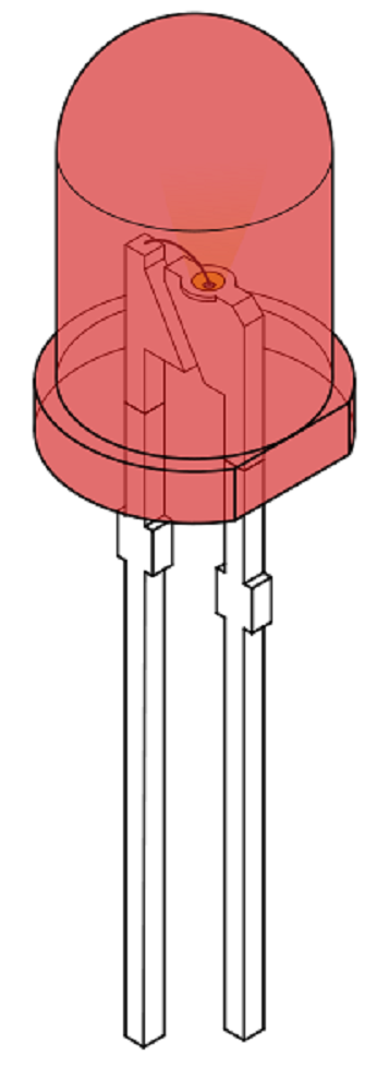 25 x Red LED 5mm Round Wide Angle Diffused LED Light Emitting Diode Bright PCB