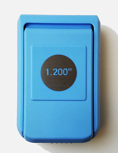 7/8" Button Boy Double Level Hand Held Punch - cuts circles 1.200"