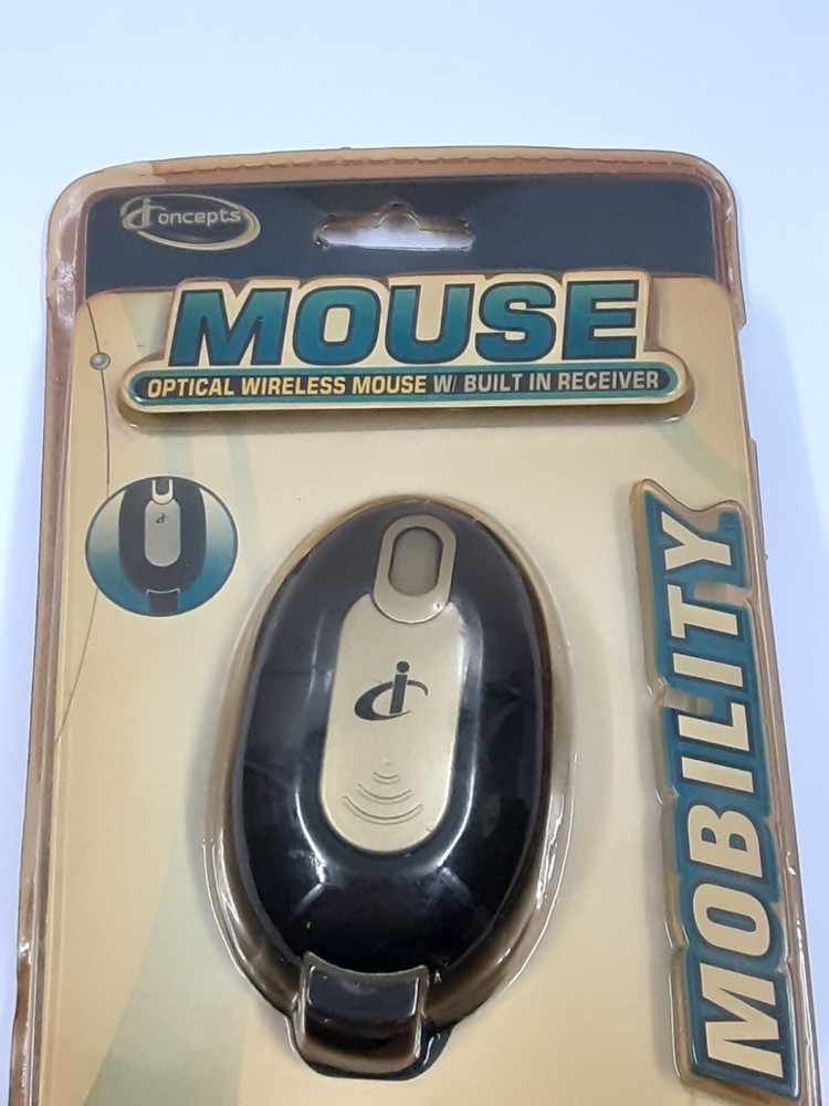 Sakar iConcepts Mobility Optical Wireless Mouse W/ Blt in Receiver M01717MB 2007