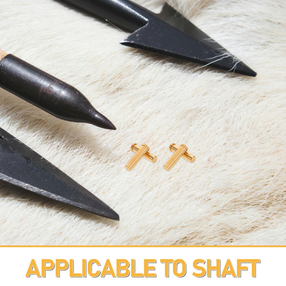12 Pcs Arrow Connection Seat Inserts Points Archery Accessories Brass