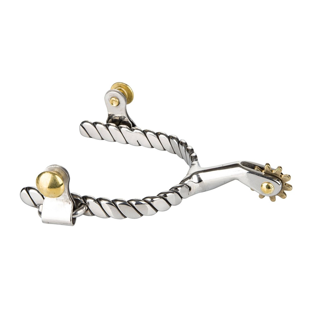 Tabelo Twisted Band Roping Spurs