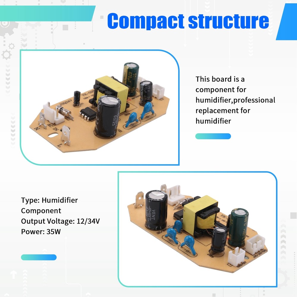 12V 34V 35W Universal Humidifier Board Replacement Part Component7925