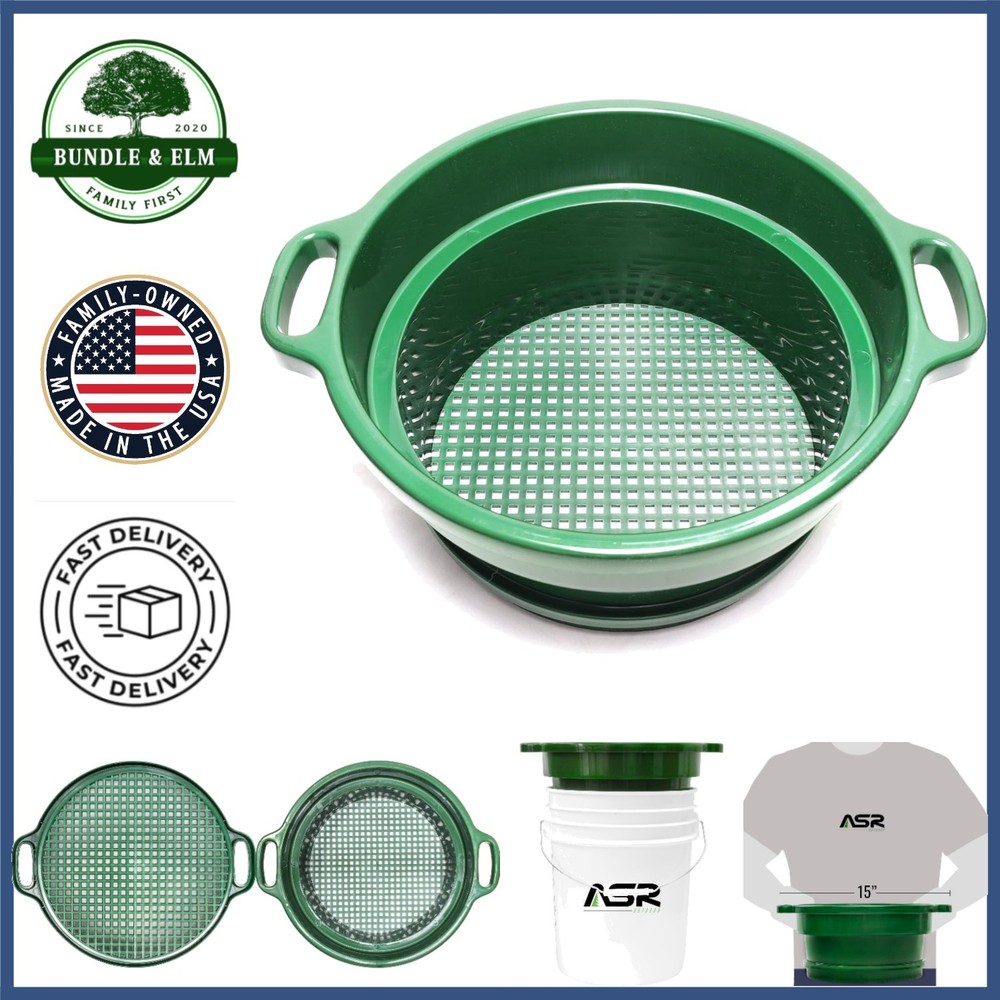 Portable 1/4 Inch Classifier Screen for Gold Panning and Material Sorting