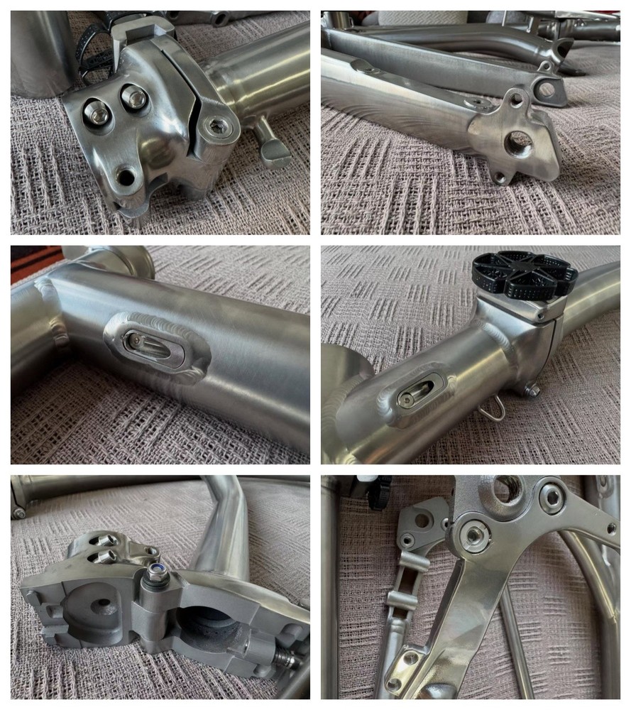 Titanium-DX 3D printed frameset for Brompton G line