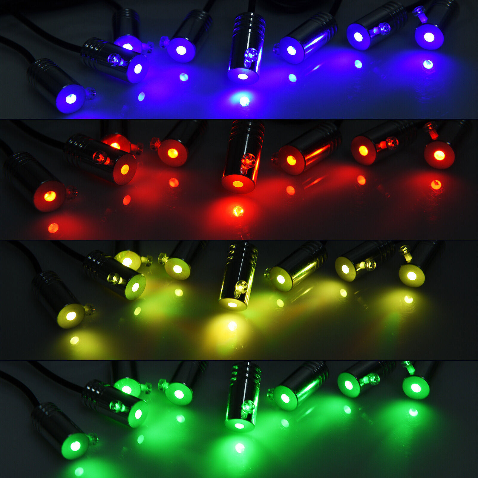 RGB 8 in 1 Interior Car LED Strip Lights Car Neon Accent Lighting Kit
