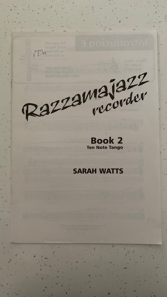 Razzamajazz Recorder : Book 2 - Ten Note Tango