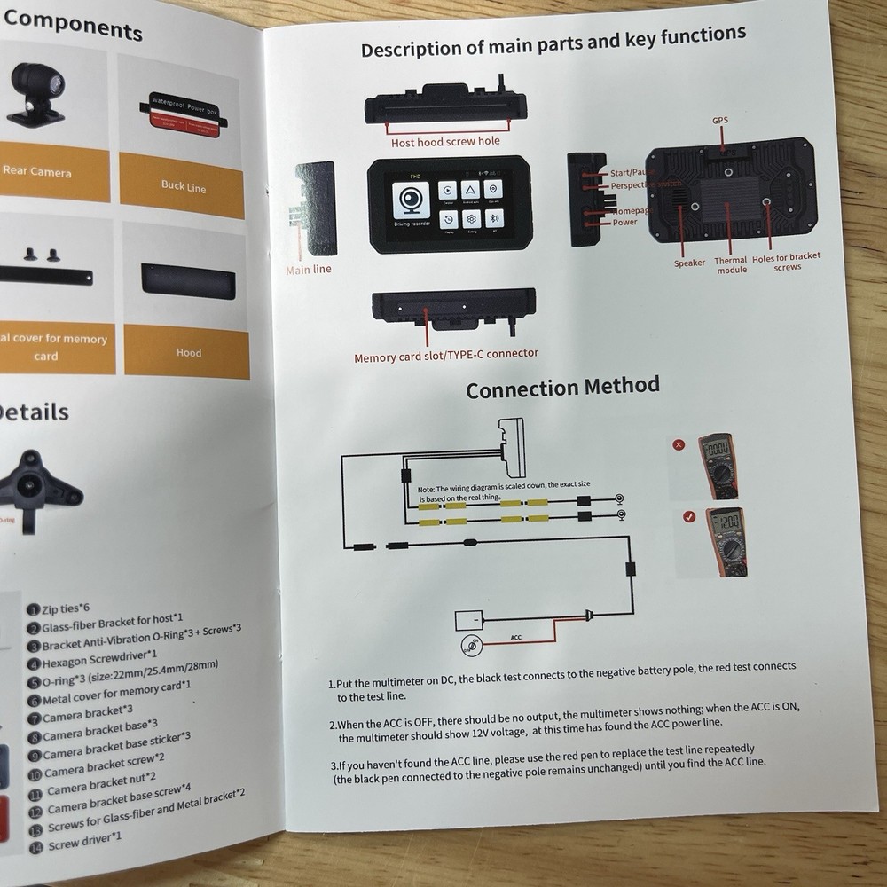 Waterproof Motorcycle Navigation GPS Wireless Carplay Android Auto Screen / TPMS