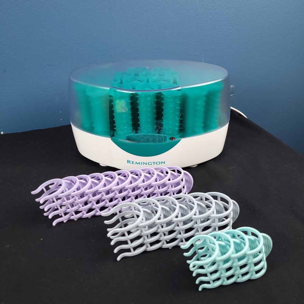 Remington Body Waves Ionic hot rollers curlers H-1080N 20 rollers/clips WORKS
