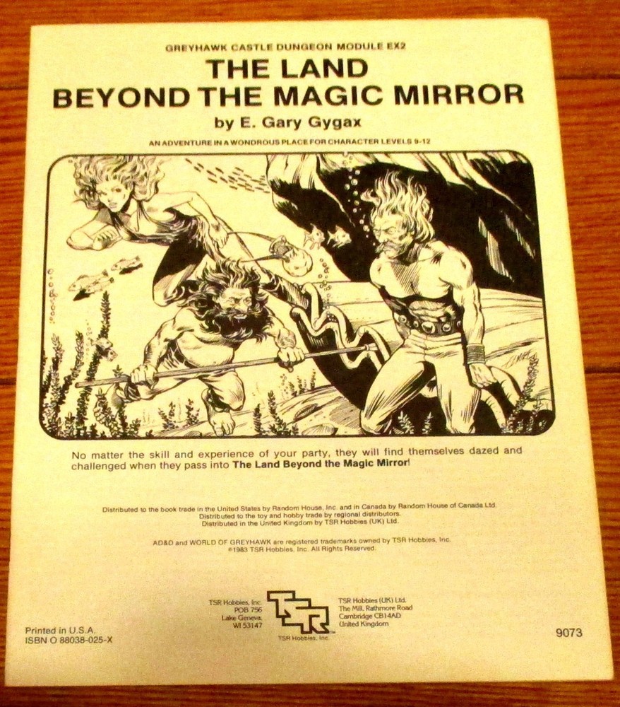 1983 TSR Advanced Module EX2 The Land Beyond the Magic Mirror Adanced D&D NICE!!