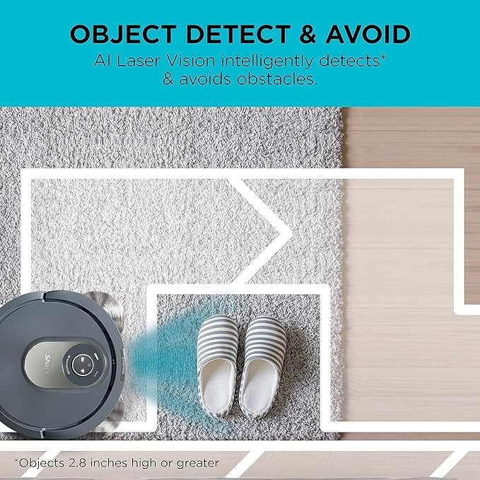 Shark AV2001 AI Robot Vacuum Self-Cleaning Brushroll - Gray