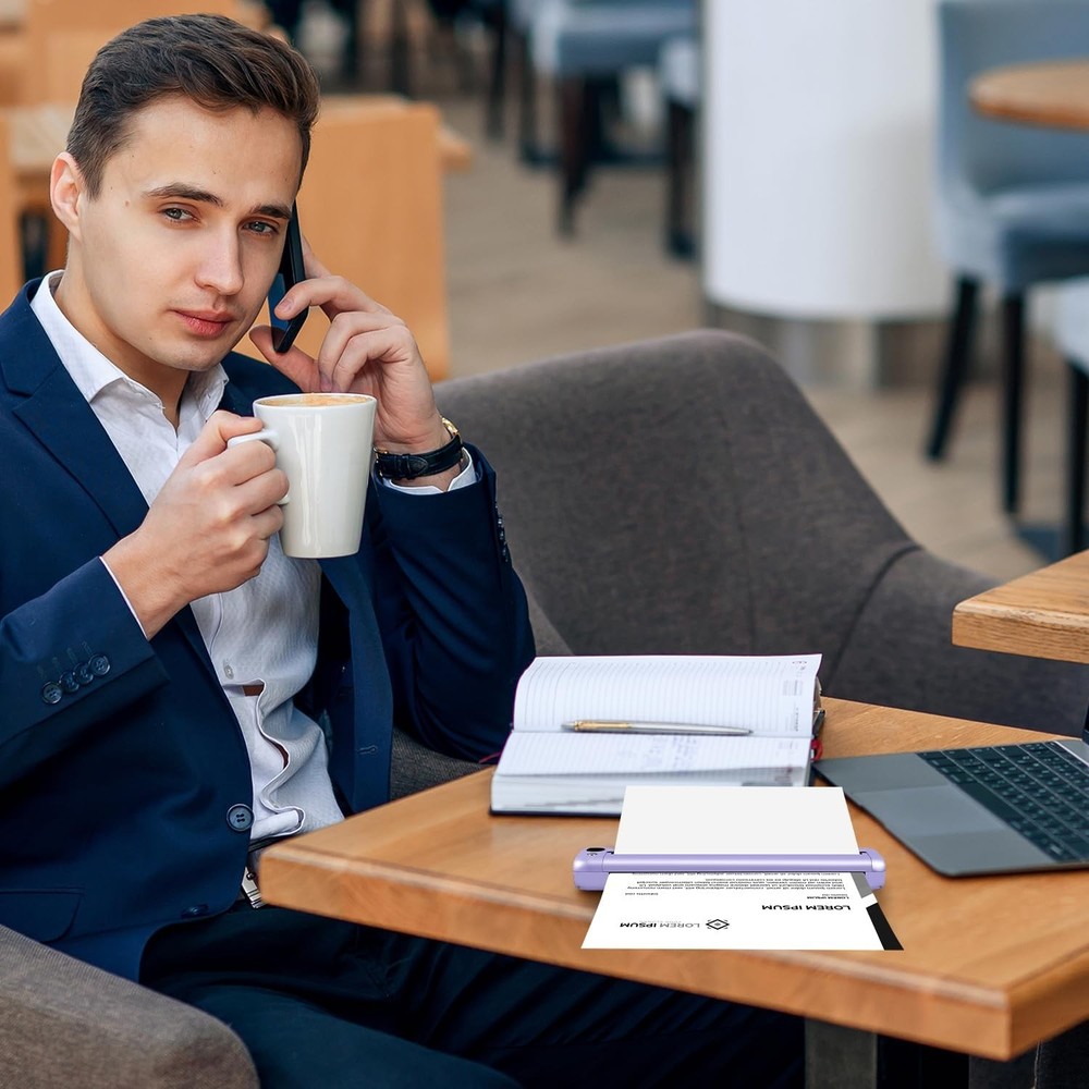 Rongta Portable Printer, Bluetooth Inkless Thermal Printer Wireless for Trave...