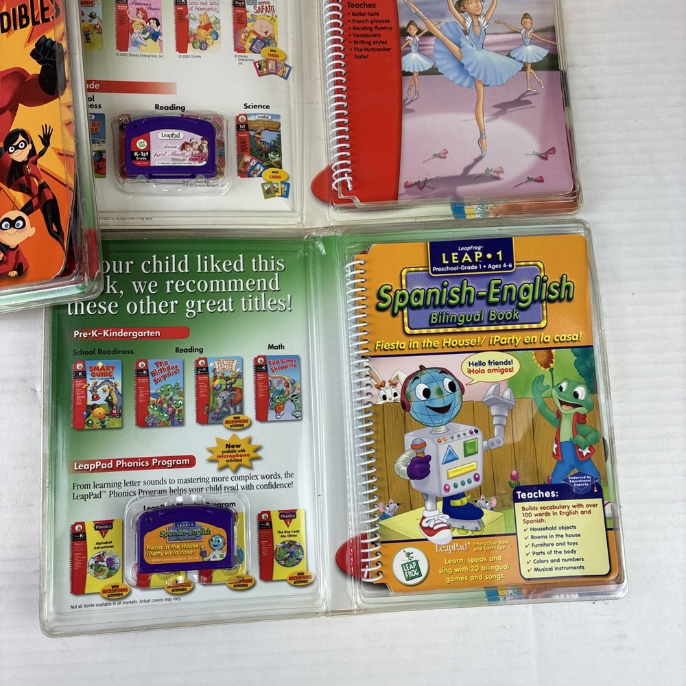 LeapFrog Educational Learning 8 Books with Cartridges