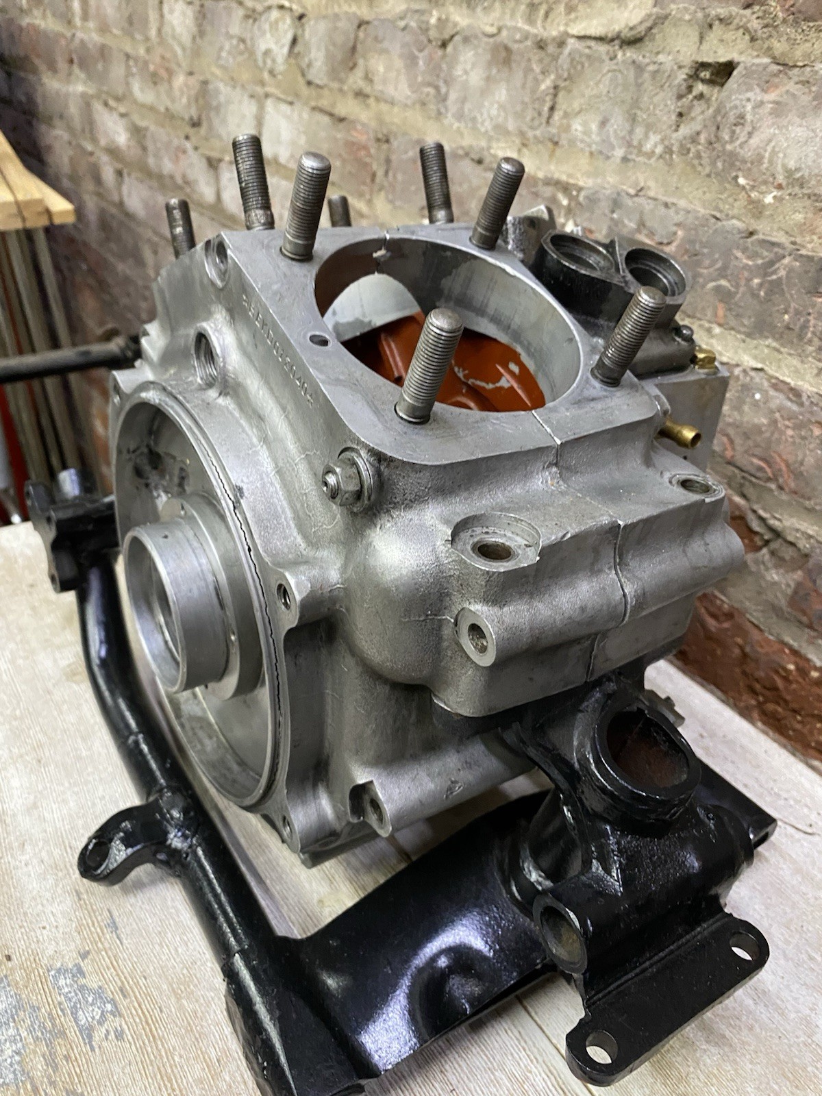 1983 Harley Davidson FXWG 1340cc Engine Cases Good Condition Matching Bellies