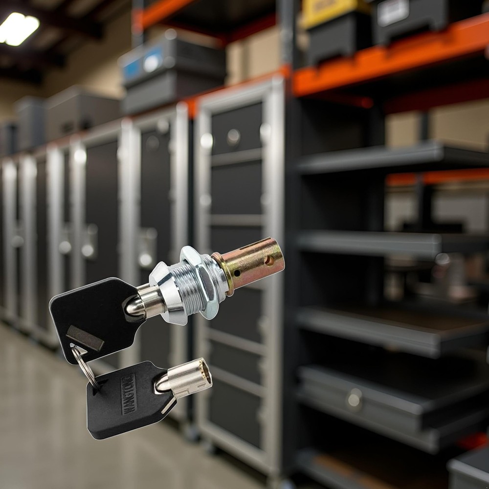 1 Set Toolbox Lock with Keys, Tubular Lock and Key Set, Tool Box Replacement,...