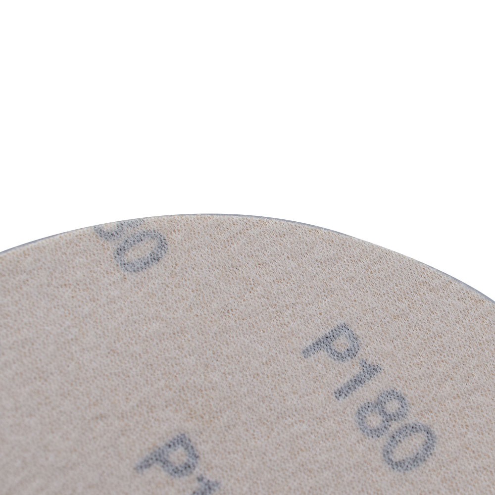 100 Pack NO-Hole Hook Loop Pads Sanding Disc Flocking 6" 180 Grit