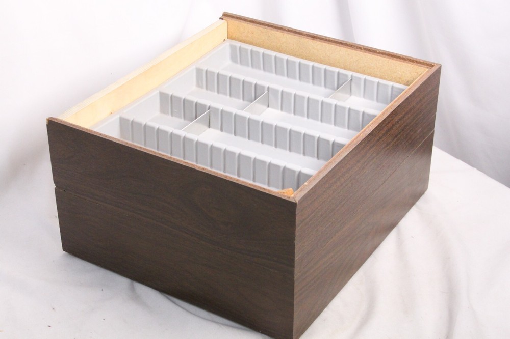 Needle Phonograph Storage Box Case 14" x 13" x 3.5" Two Stacking Boxes + extra