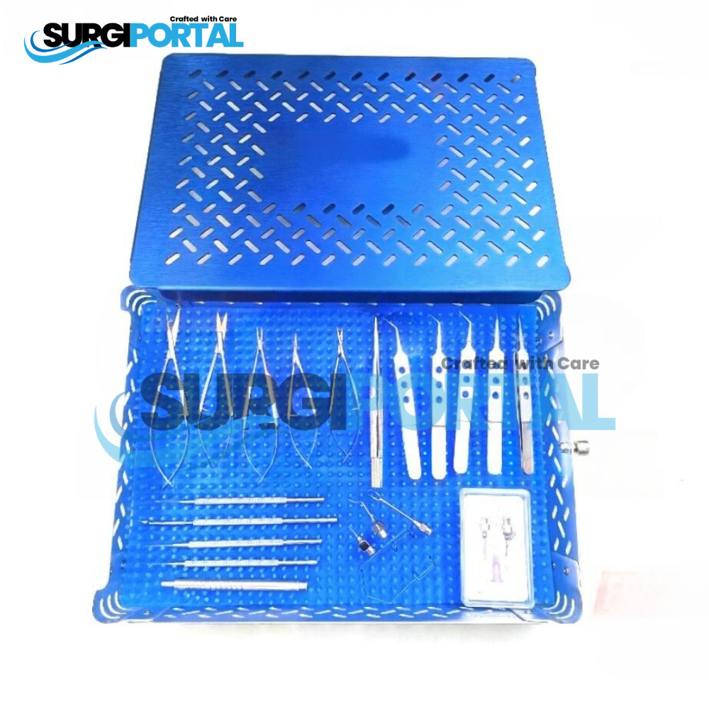 23 pcs Ophthalmic Cataract Eye Micro Surgery Surgical Instruments Set Stainless