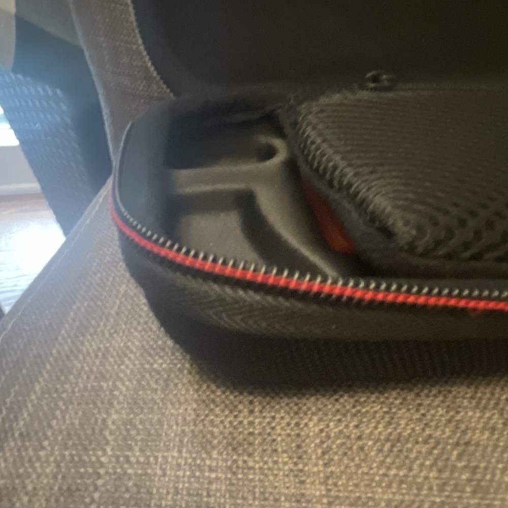 Nintendo Hard Shell Carrying Case Black Red for Switch Console & Games