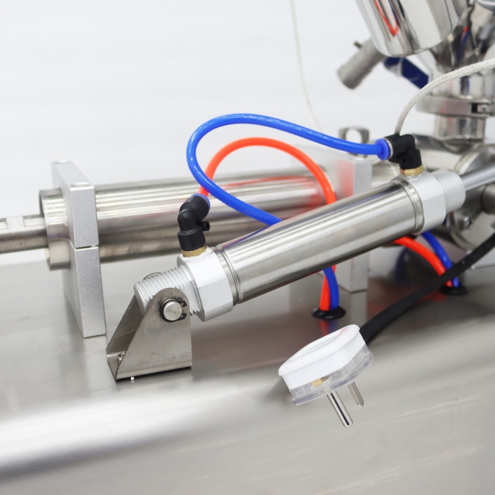 Single Head 5-50ml Paste Liquid Heating Stirring Filling Machine 110V Pneumatic