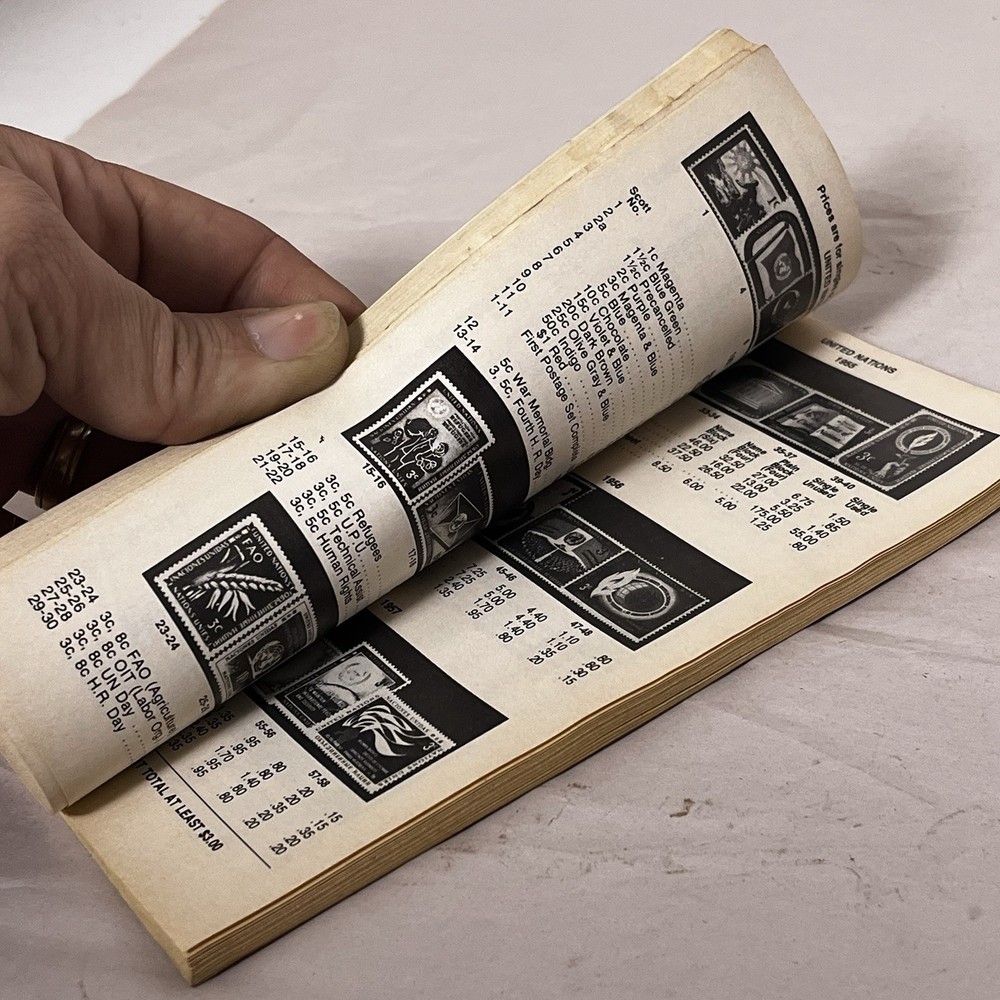 Vintage Mid 1976 Price List For Stamps Of The United States Collectors Book