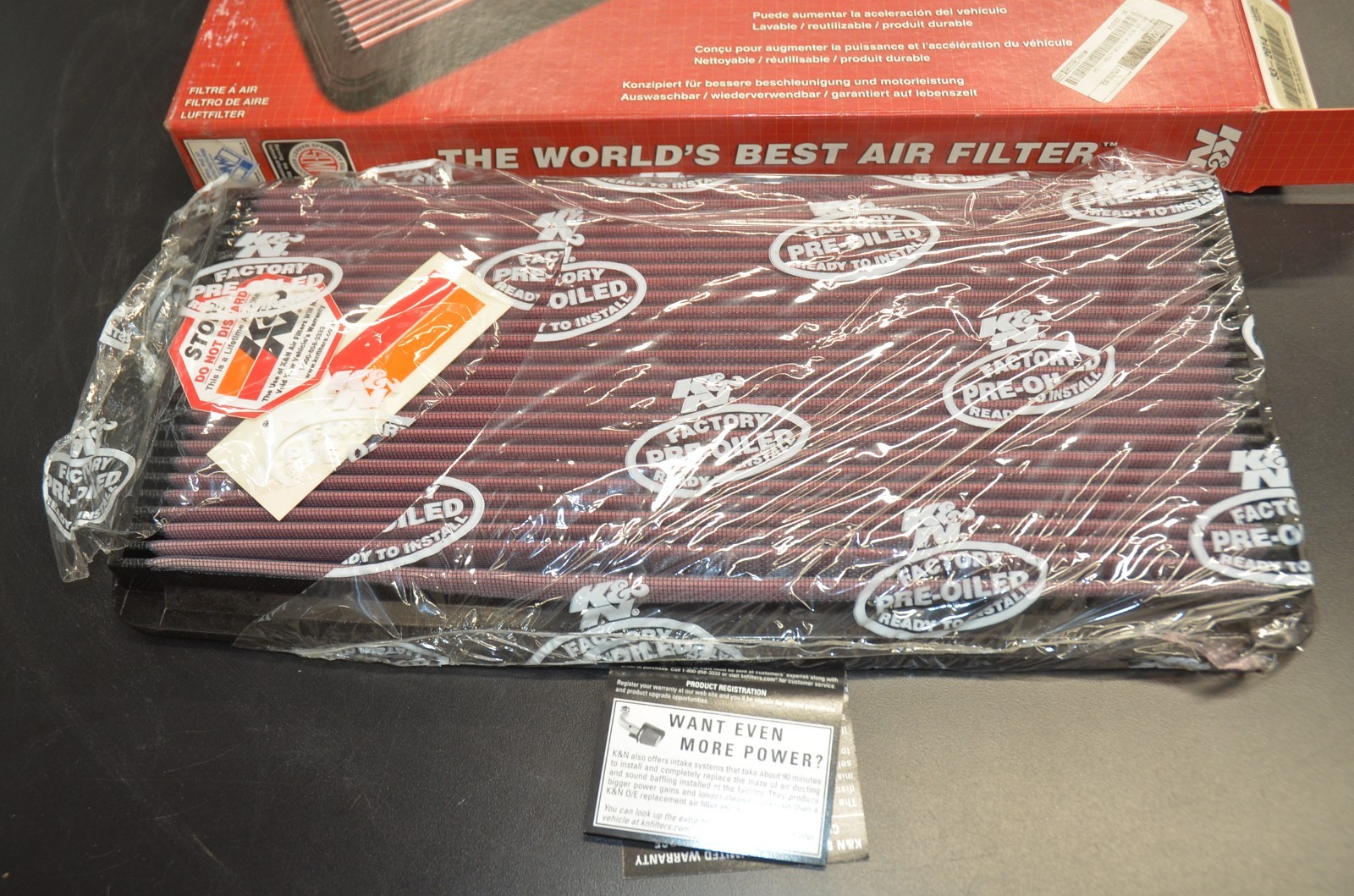 K&N High-Flow Air Filter 1985 1986 1987 1988 1989 Corvette Part #33-2014