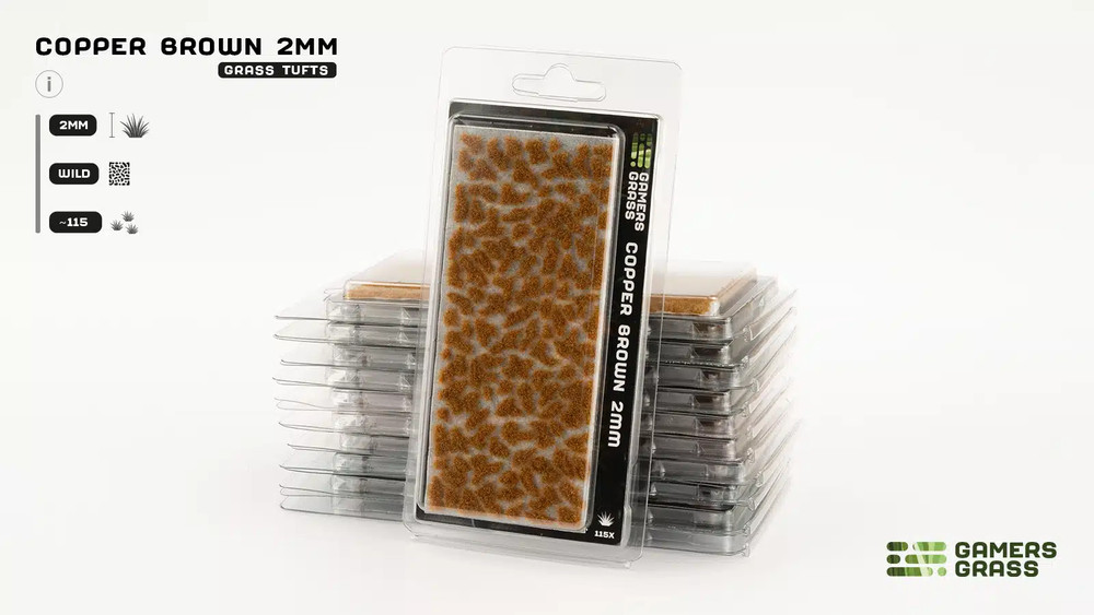 Gamers Grass: Copper Brown Tuft (2mm)