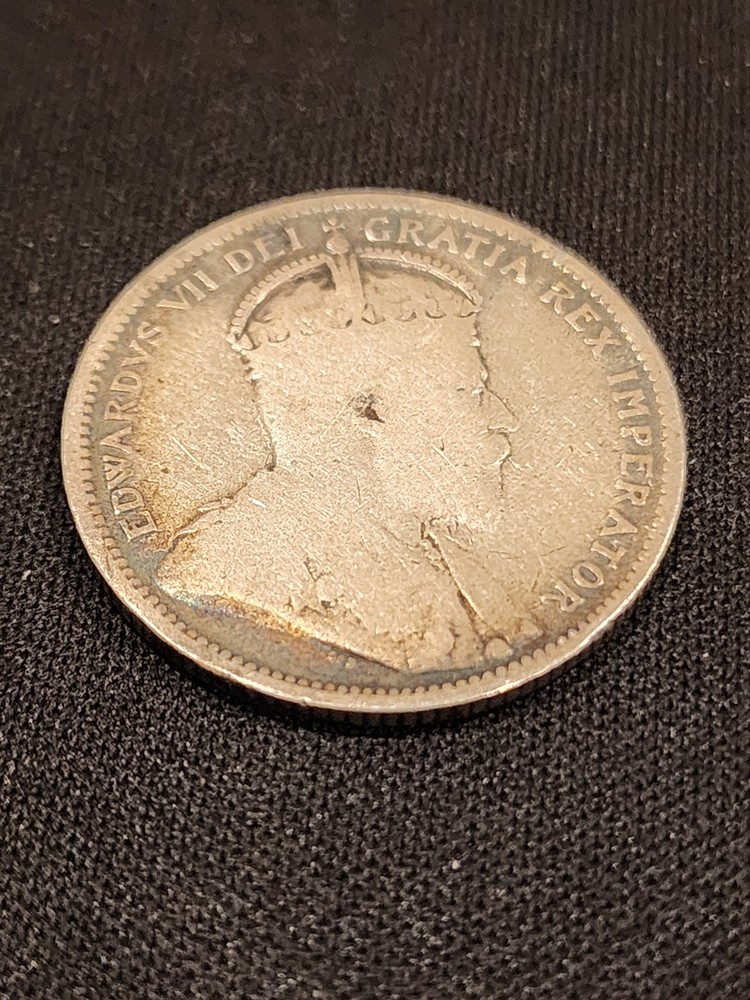 1906 Canada 25 Cents Silver Coin
