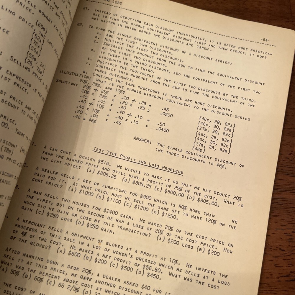 1942 ARCO Practice For Army Tests General Classification Test Vtg Book