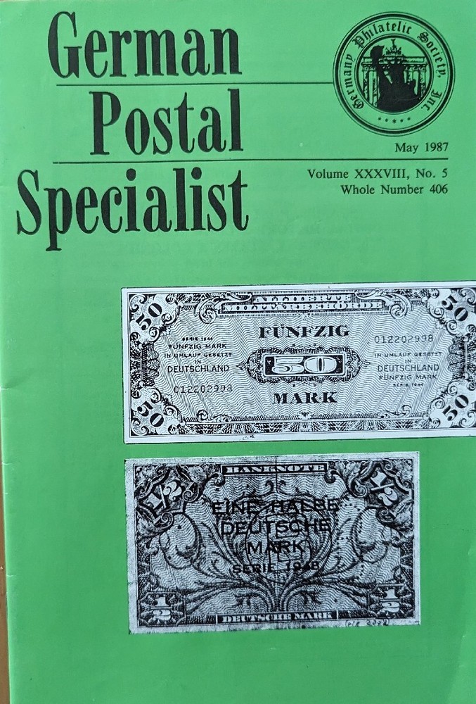 German Postal Specialist May 1987 Camp Stutthof/Danzig Potage Due To Fuhrer