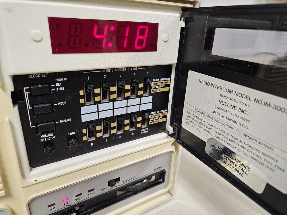 Nutone Master Intercom IM 3003off white