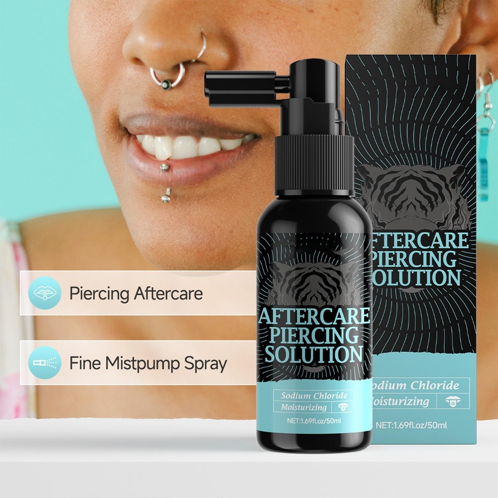 Piercing Cleaning Solution 50ml Gentle Safe Mist Piercing Spray